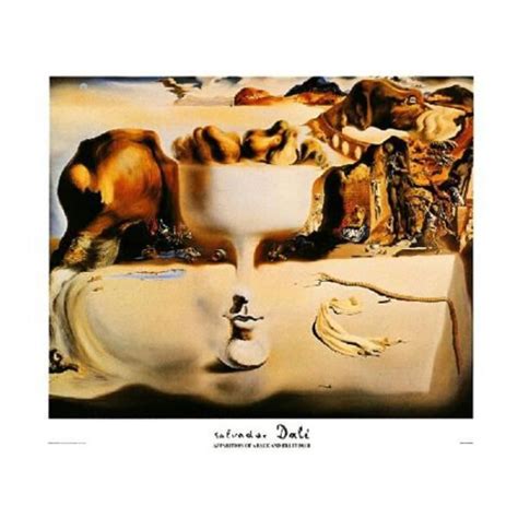 Salvador Dali Poster Reproduction Apparition Cdiscount Maison