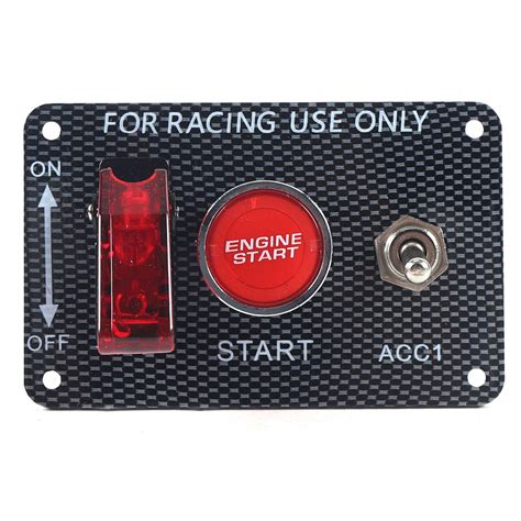 Ignition Switch Panel Racing Car V Led Engine Start Push Button