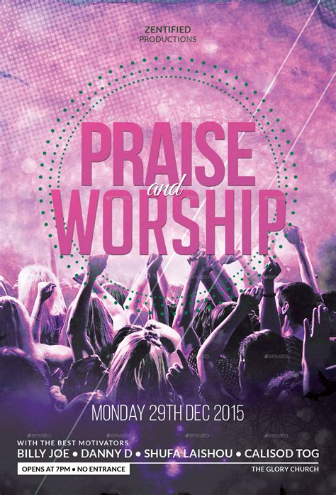 Praise And Worship Flyer Print Templates Graphicriver