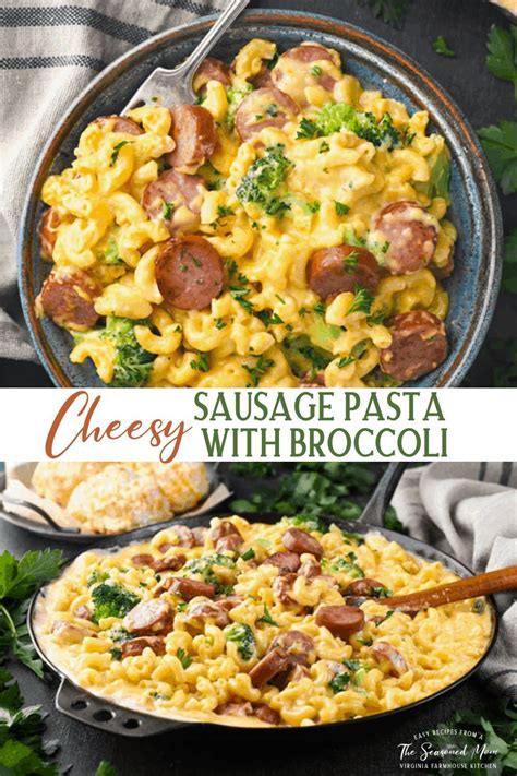 One Pan Cheesy Smoked Sausage Pasta Skillet Artofit