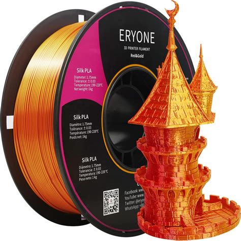 Filament Eryone Red Gold Silk Dual Color Pla