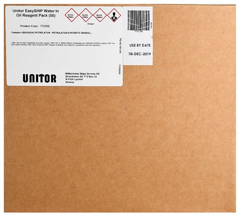 Unitor Easyship Reagent Pack Water 50 Tests