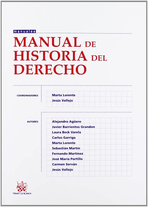 Manual De Historia Del Derecho By Marta Lorente Sarinena Goodreads