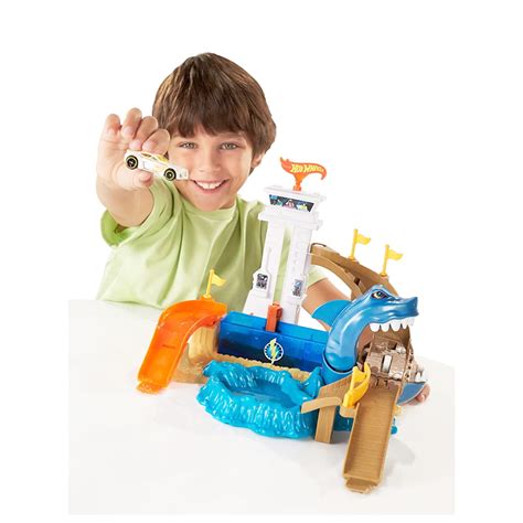 Pista Hot Wheels Ataque Do Tubar O Color Change Color Shifters Bgk Mattel Pronta Entrega