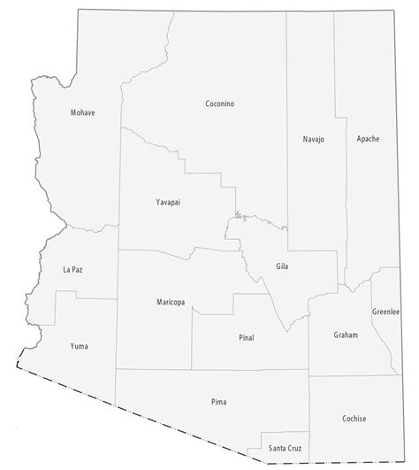 Arizona State Map Printable Large