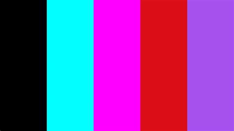 8 Bit Palette Palette #000000 #01FFFF #FD01FE #D91116 #AA52ED Hex