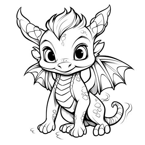 Дракончик рисунок раскраска - 66 фото