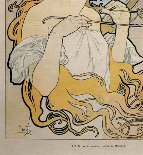 Alphonse Mucha Soleil Du Dimanche Original Lithographie Bei