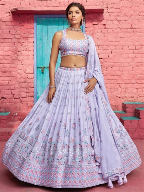 Latest Lilac Purple Wedding Lehenga Choli G Wlc G Fashion