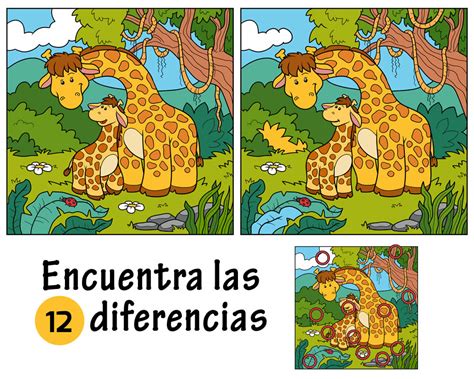 Juego De Encontrar Las Diferencias Para Niños Las Ocho Diferencias Un