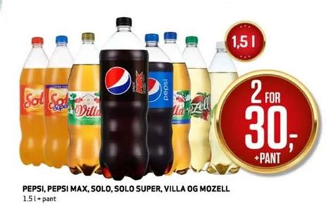 Pepsi Max Brus Tilbud Hos Bunnpris