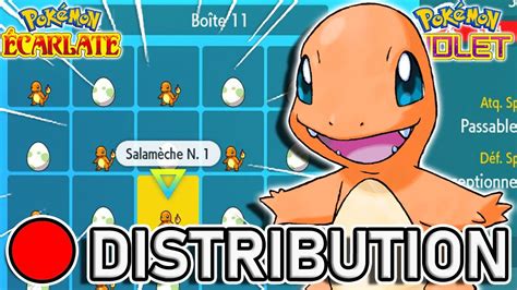 DISTRIBUTION DE SALAMÈCHE Pokémon Violet et Ecarlate YouTube