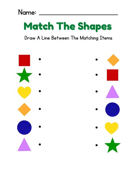 Printable Matching Worksheets For Kids Picture Match Kindergarten