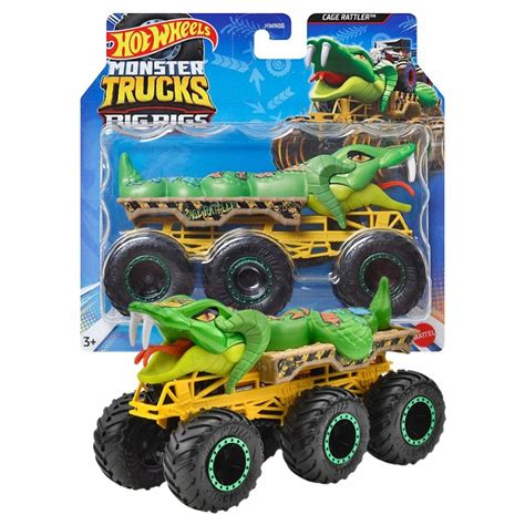 HOT WHEELS MONSTER TRUCKS BIG RIGS 6 KOŁOWA CIĘŻARÓWKA 1 64 CAGE RATTLER Cena Opinie