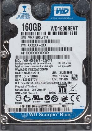 Western Digital WD1600BEVT PCB Board | HDDZONE's BLOG