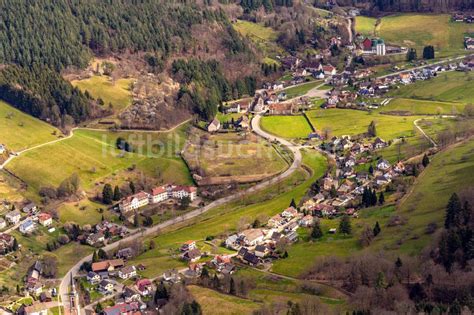 Luftaufnahme Ettenheimmünster Ortsansicht im Talbereich in