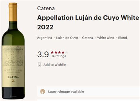 Catena White Clay Lujan De Cuyo