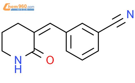 612841 51 7 BENZONITRILE 3 E 2 OXO 3 PIPERIDINYLIDENE METHYL 化学式