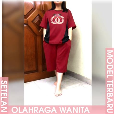 Jual NAVARA NORMAL JUMBO SET SETELAN OLAHRAGA WANITA MUSLIMAH ONESET