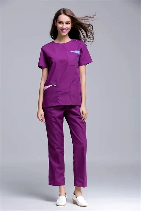 Fashion Slim Fit Women Medical Scrub Sets Hospital Uniform Surgical