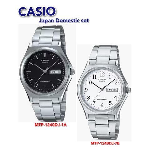 Japan Set Casio General Mtp Dj Mtp D Stainless Steel Band