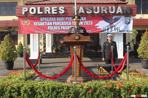 Kapolres Pasuruan Pimpin Upacara Hari Kesaktian Pancasila