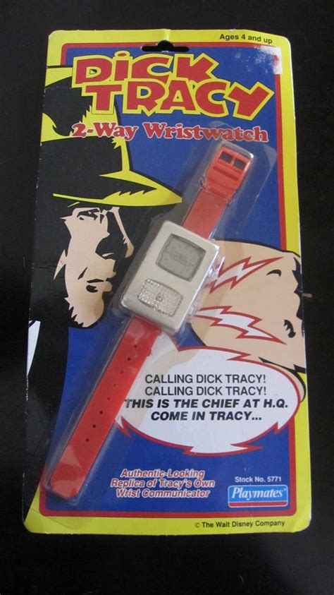 Dick Tracy toy replica wristwatch by darndest on Etsy