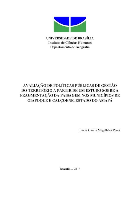 Pdf AvaliaÇÃo De PolÍticas PÚblicas De GestÃo Do …€¦ · AvaliaÇÃo De