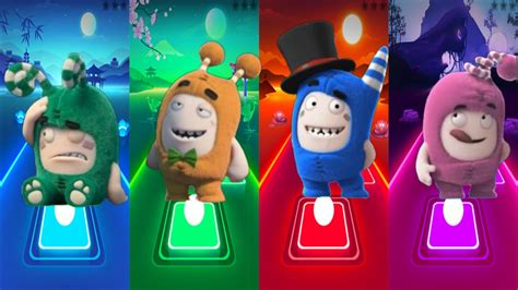 Oddbods Zee Oddbods Slick Oddbods Pogo Oddbods Newt In Tiles