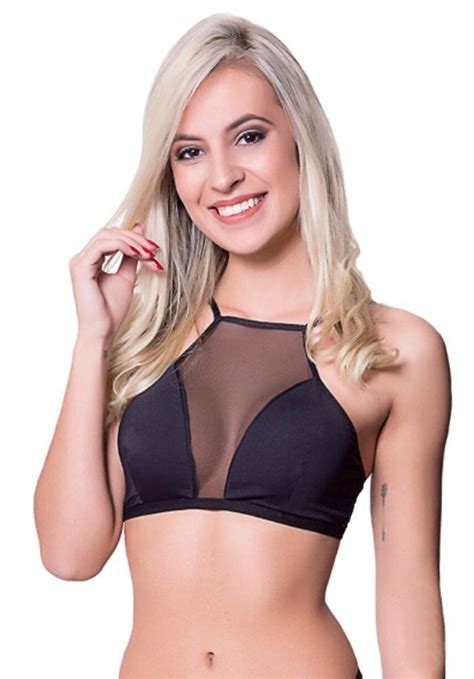 Sutiã Cropped Tule Sem Bojo Top Le Casual Bra Lingerie