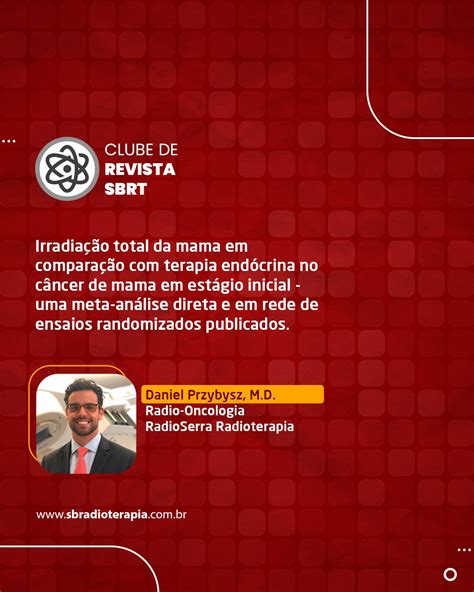 Irradiação total da mama em comparação terapia endócrina no câncer