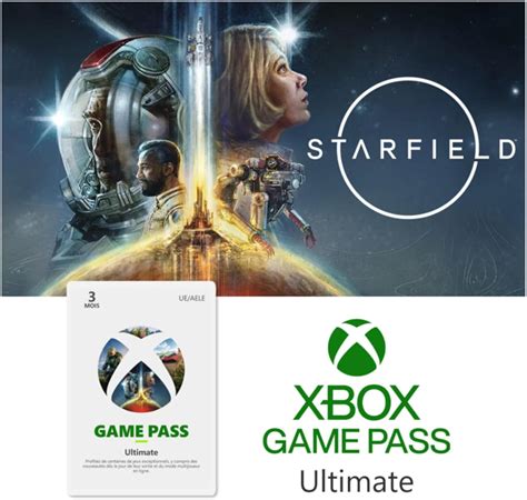 Abonnement Xbox Game Pass Ultimate 3 Mois Starfield Est Inclus Dans