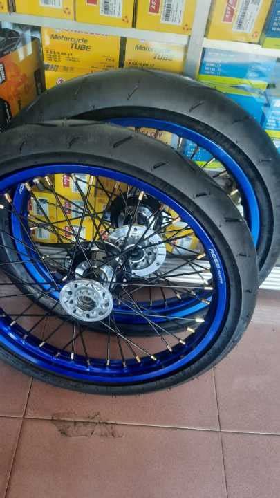 BAN SET HEREX PNP KAWASAKI KLX WHEELSET BAN CACING KLX VELG SET MODEL