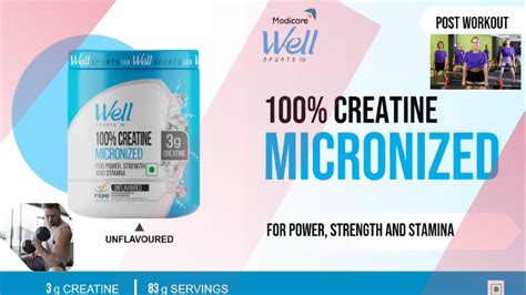 Well 100 Creatine Micronized Benefits Power Strength Stamina