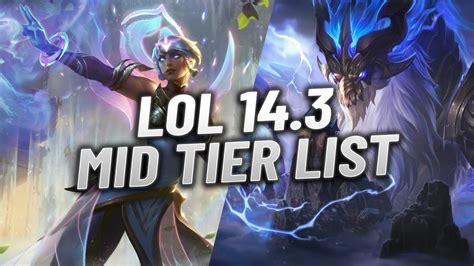 LoL Tier List - Best Mid Lane Champions in Patch 14.8