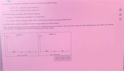 Solved Suppose A Pair Of Chemical Compounds A And B Can Chegg