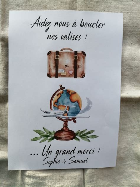 Affiche Aidez Nous Boucler Nos Valises Personnalisable