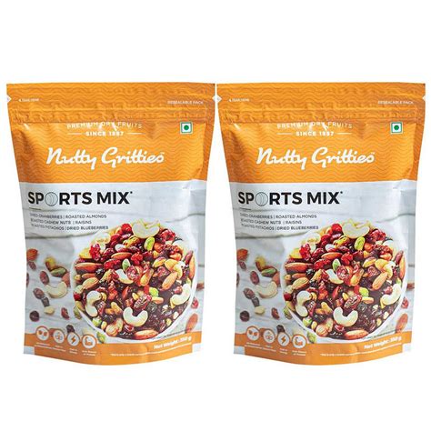 Nutty Gritties Sports Mix Roasted Almonds Cashews Pistachios Dried