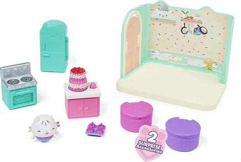 Gabby S Dollhouse Bakey With Cakey Kitchen With Figure And 3