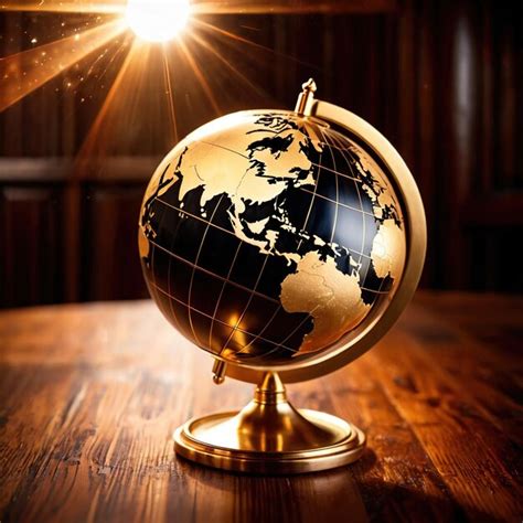 premium photo globe   gold showing luxury premium international