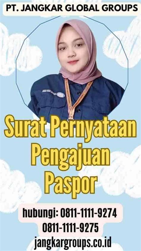 Surat Pernyataan Pengajuan Paspor Jangkar Global Groups