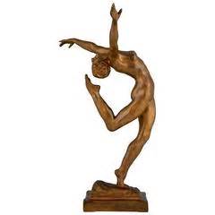 Art Deco Bronze Sculpture Of Male Nude By Karl Mobius Germany 1921 At 1stdibs