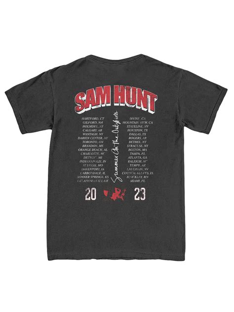 Outskirts 2023 Black Tour Tee – Sam Hunt Official Store