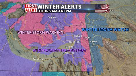 Winter Storm Watches And Warnings For Tomorrow Local News 8