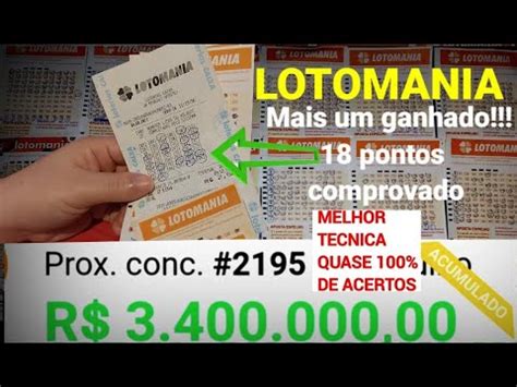 COMO ACERTAR OS 20 PONTOS NA LOTOMANIA Concurso 2195 YouTube