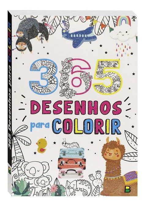 Livro 365 Desenhos Para Colorir Branco Todo Livro Papellotti