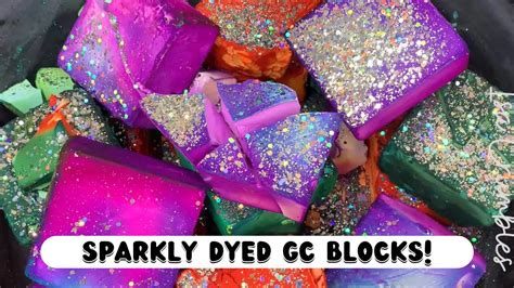 Sparkly Dyed Gym Chalk Blocks Crunchy Soft Texture Edit Satisfying