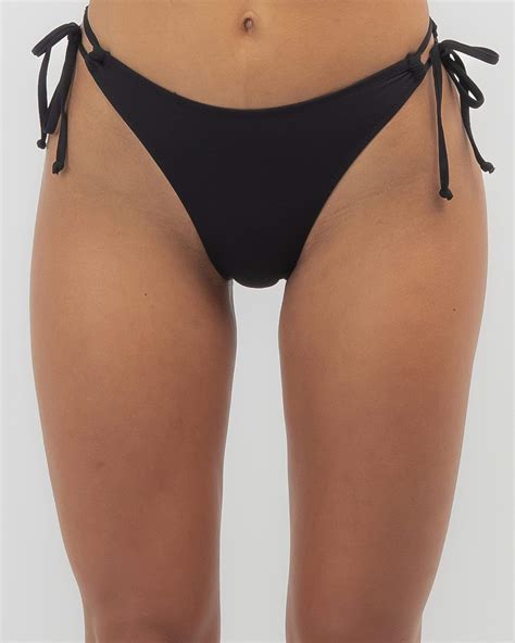 Shop Topanga Leona Ruch High Cut Bikini Bottom In Black Fast Shipping