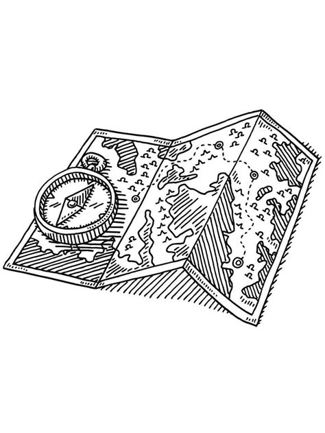 Compass Coloring Pages