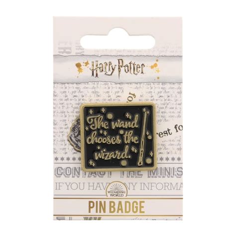 Buy Harry Potter Wand Chooses The Wizard Enamel Pin Badge